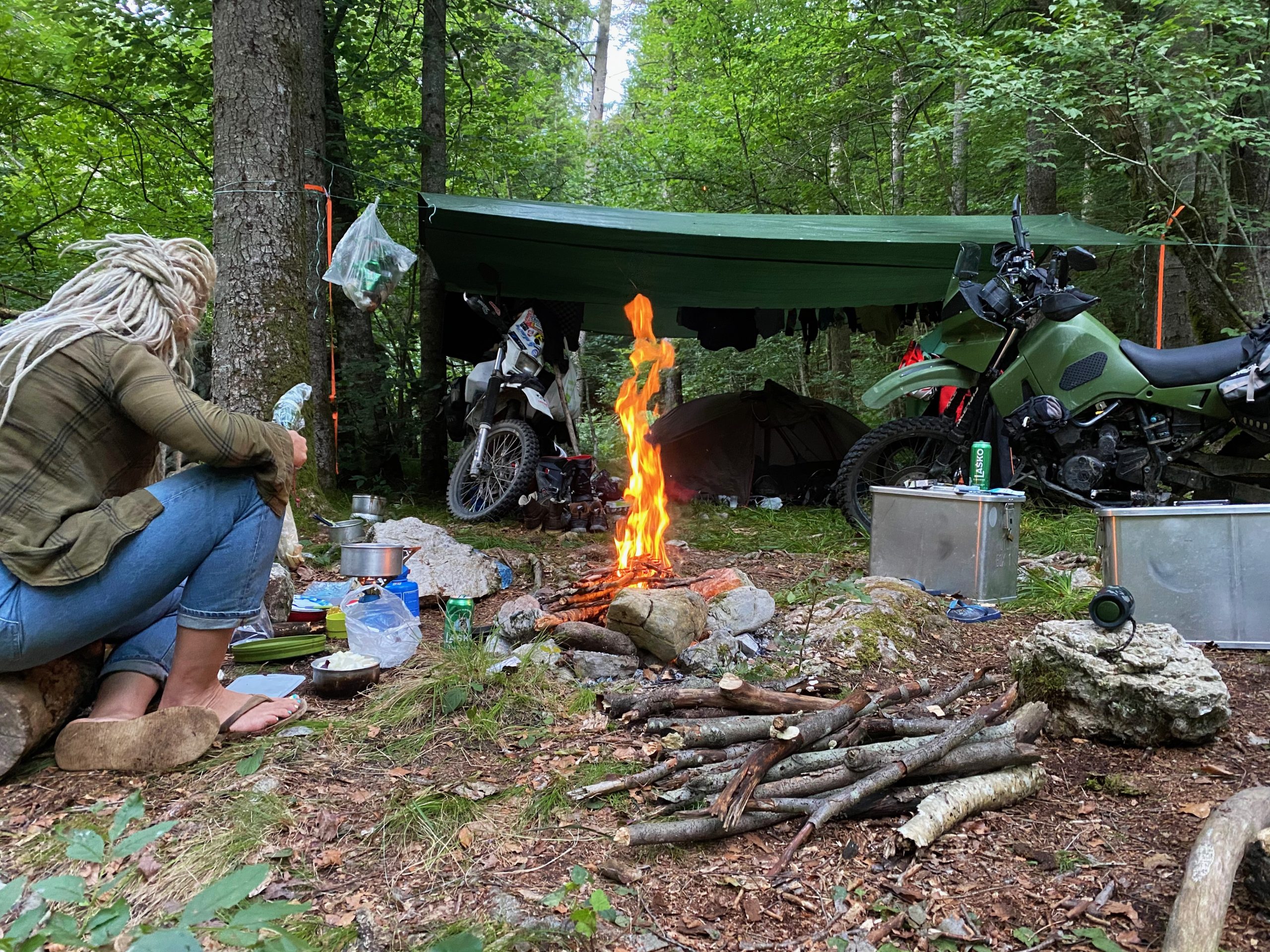 motorcycle camping gear